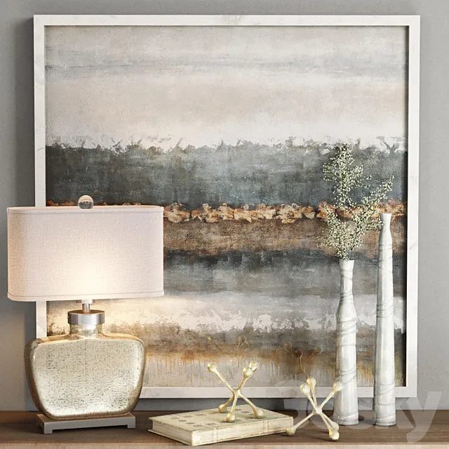 Uttermost _ Molinara Decorative Set 3D Model