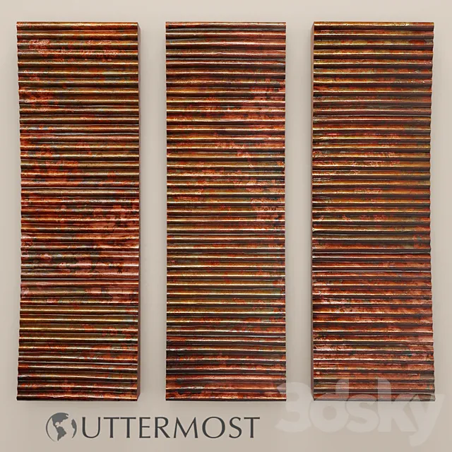 Uttermost Adara Copper Wall Art – Set copper copper patina rust loft décor wall decor picture metallic panel rust modern art art 3D Model Uttermost Adara Copper Wall Art – Set copper copper patina rust loft décor wall decor picture metallic panel rust modern art art 3D Model