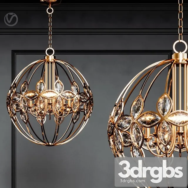 Uttermost Ambre 8 Light Gold  3D Model Download