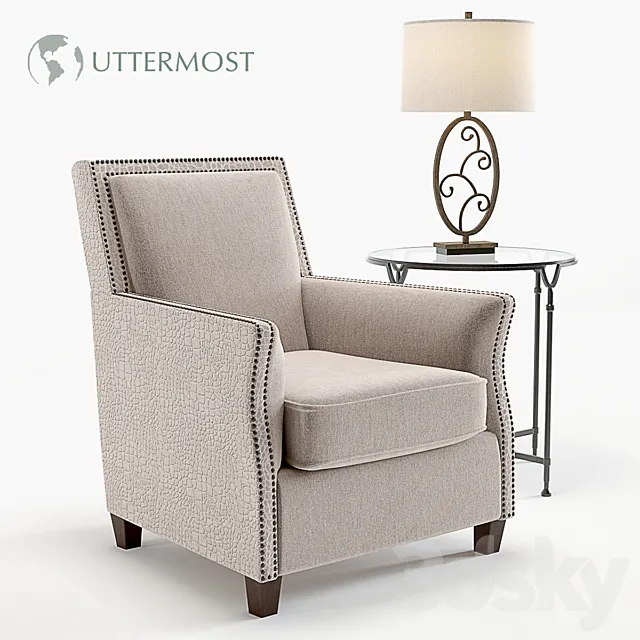 Uttermost Darick Armchair 3DModel