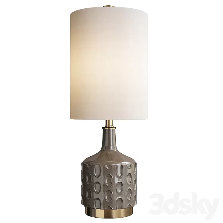 Uttermost darrin gray table lamp 3D Model Free Download Uttermost darrin gray table lamp 3D Model Free Download