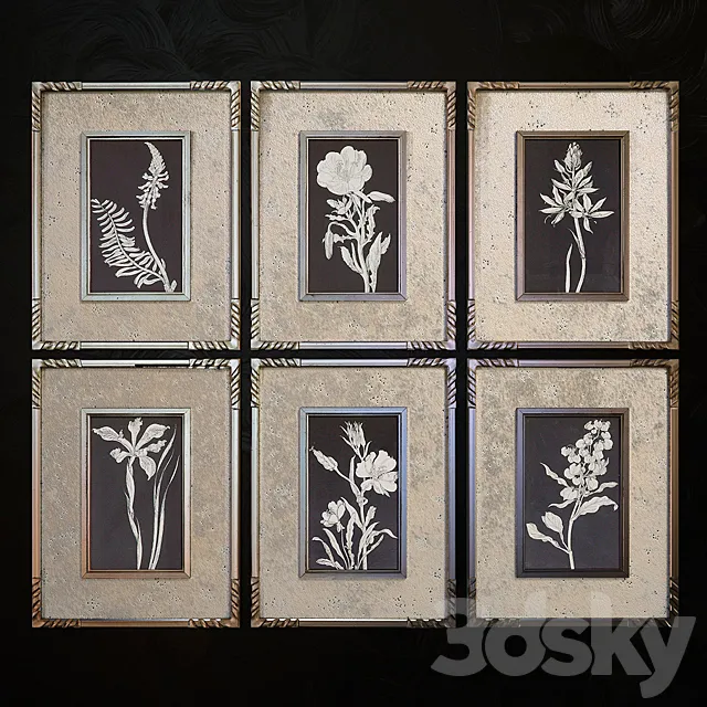 Uttermost Glowing Florals pictures 3D Model Uttermost Glowing Florals pictures 3D Model