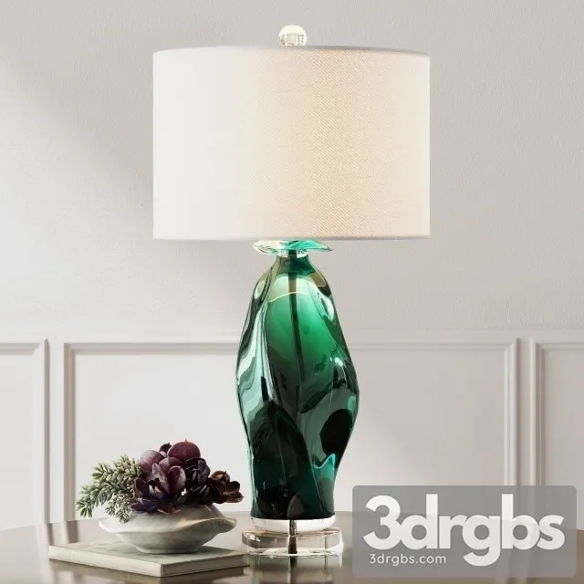 Uttermost Green Glass Table Lamp 3D Model Download Uttermost Green Glass Table Lamp 3D Model Download