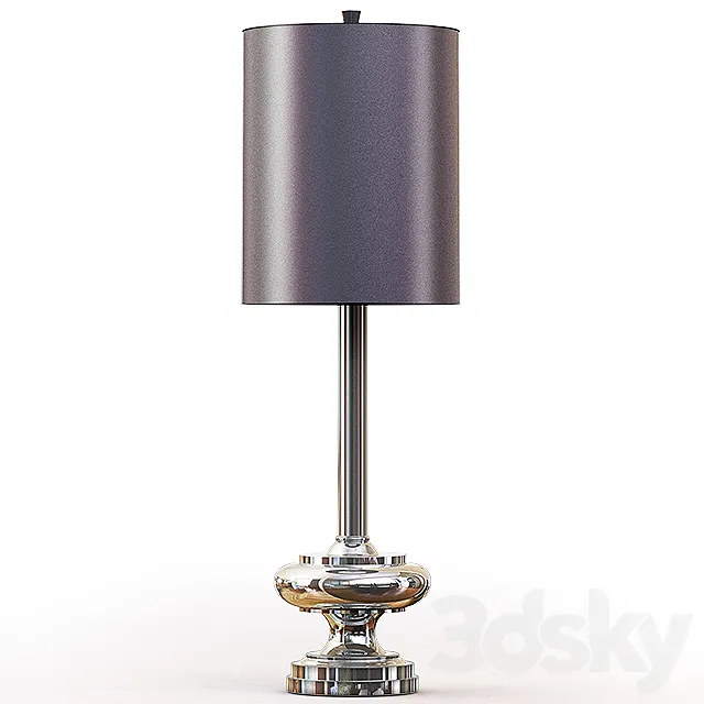 Uttermost Jelani Buffet Lamp – Silver 3D Model