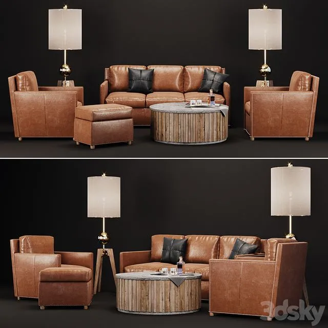 Uttermost Roosevelt Set 3D Model