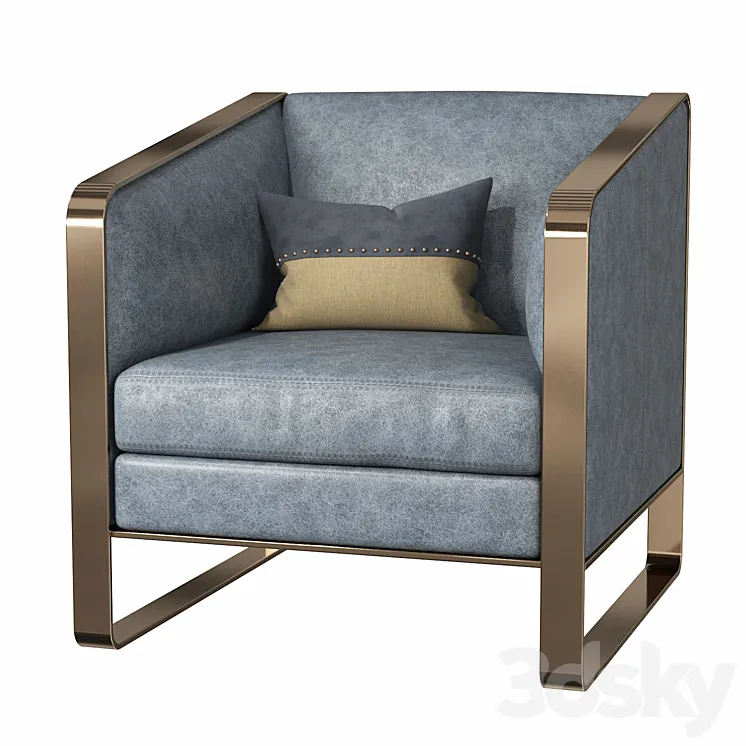 Uttermost Yvette Accent Chair 3D Model Free Download