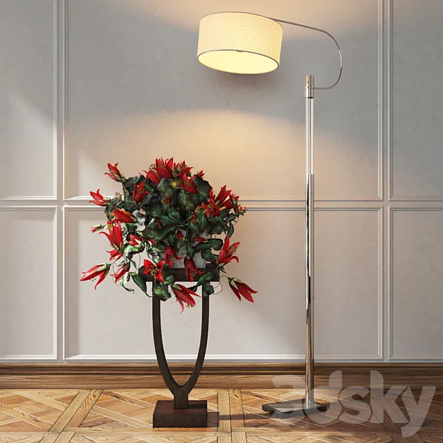 Uttermost_Adara Floor lamp 3DModel Uttermost_Adara Floor lamp 3DModel