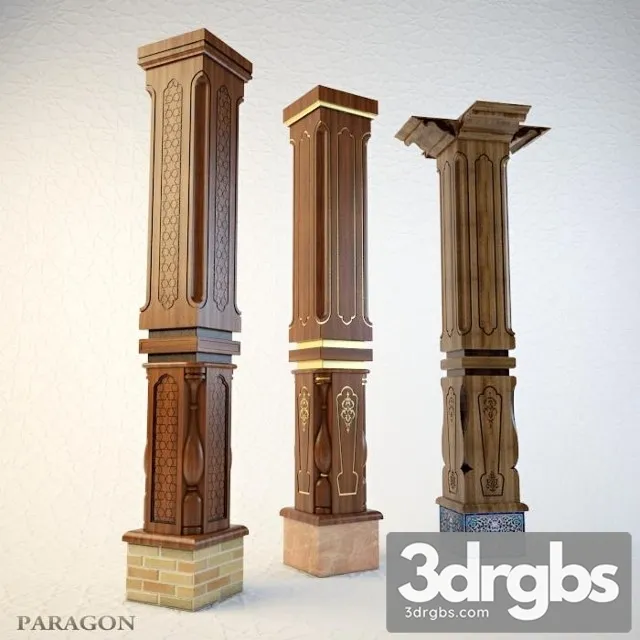 Uzbek National Columns 3D Model Download Uzbek National Columns 3D Model Download