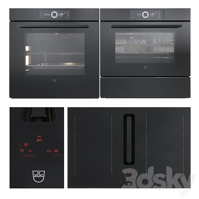 V-ZUG Appliance Set 3 3D Model V-ZUG Appliance Set 3 3D Model