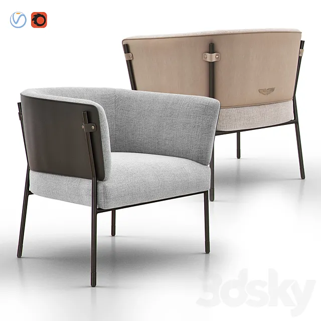 V243 Easy Chair 3D Model