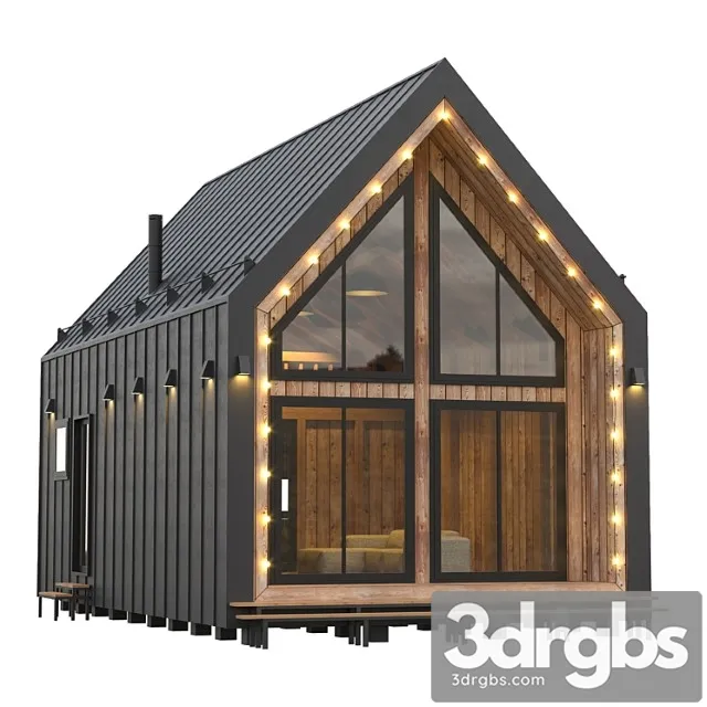 Vacation home. barn house. 3D Model Download