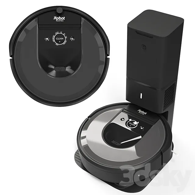 Vacuum cleaner Irobot roomba i7 plus 3D Model
