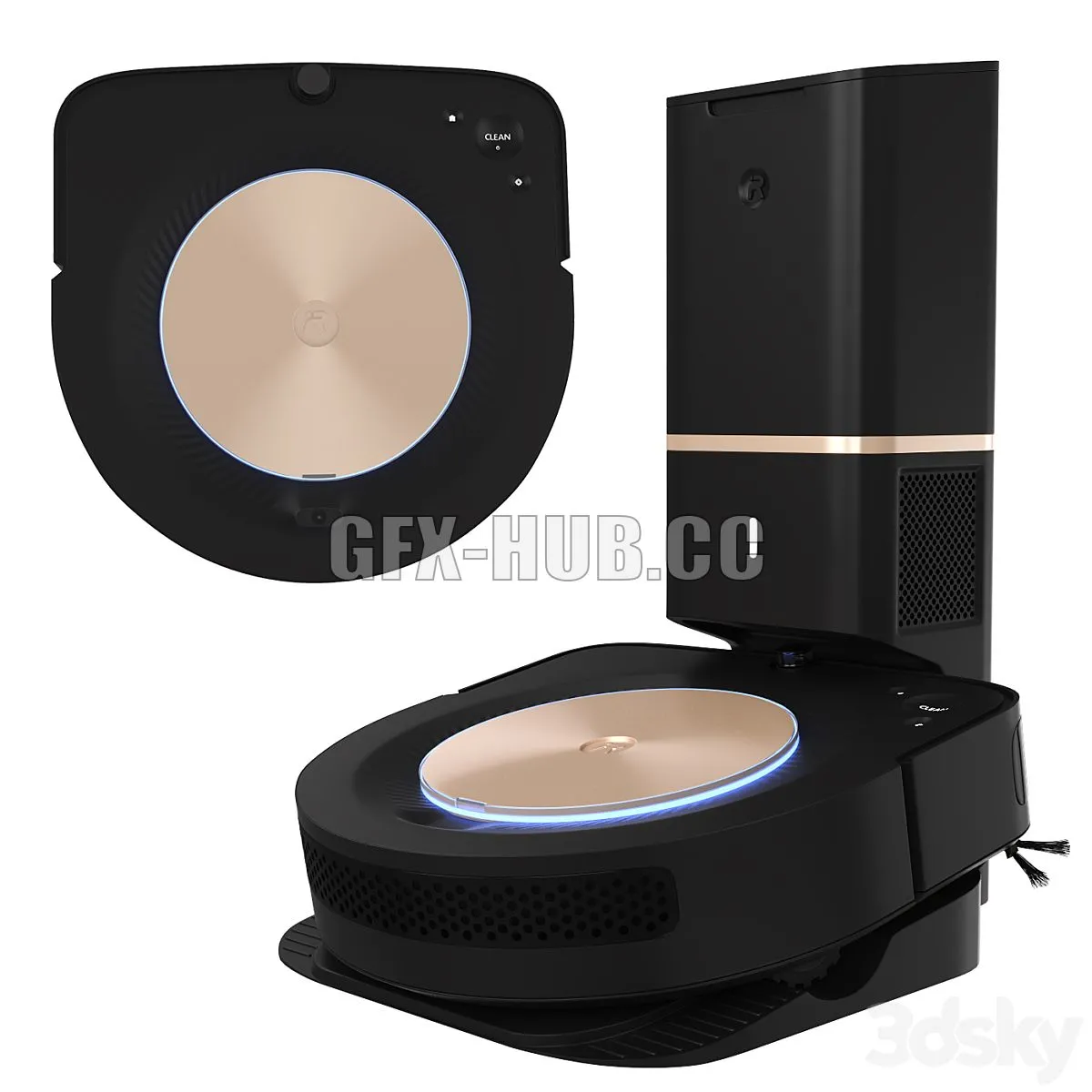 Vacuum cleaner Irobot roomba S9 plus 3D Model