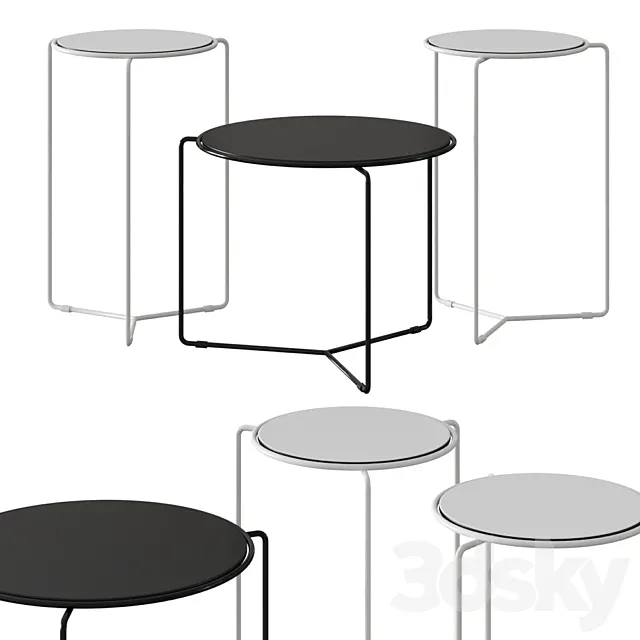 Vaghi filo coffee tables 3D Model Vaghi filo coffee tables 3D Model