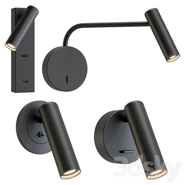 Vakkerlight Reading Sconce _ Rigged 3DModel Vakkerlight Reading Sconce _ Rigged 3DModel