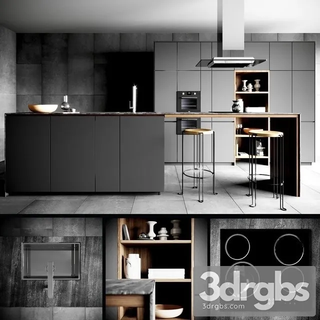 Valcucine Forma Mentis Dark 3D Model Download Valcucine Forma Mentis Dark 3D Model Download