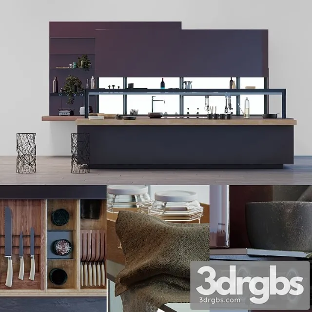 Valcucine genius loci kitchen 2 3D Model Download Valcucine genius loci kitchen 2 3D Model Download