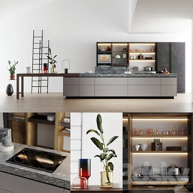 VALCUCINE Genius Loci Kitchen 3D Model