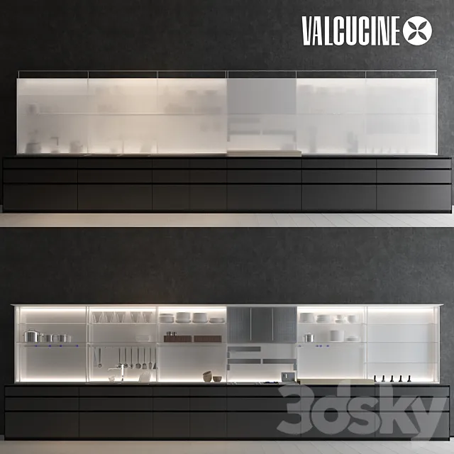 valcucine Vitrum Cement 3DModel