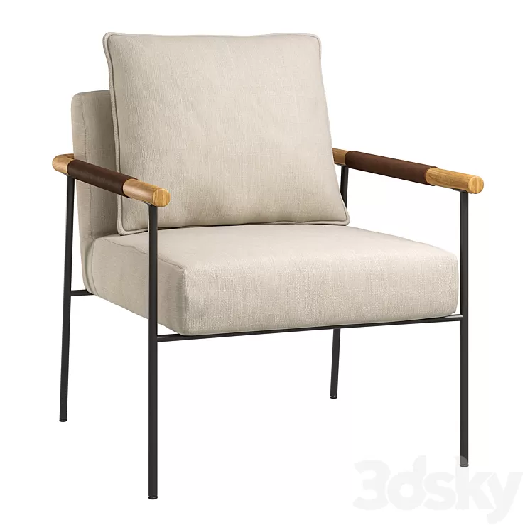 Valencia Linen Atticus Armchair 3D Model Free Download Valencia Linen Atticus Armchair 3D Model Free Download