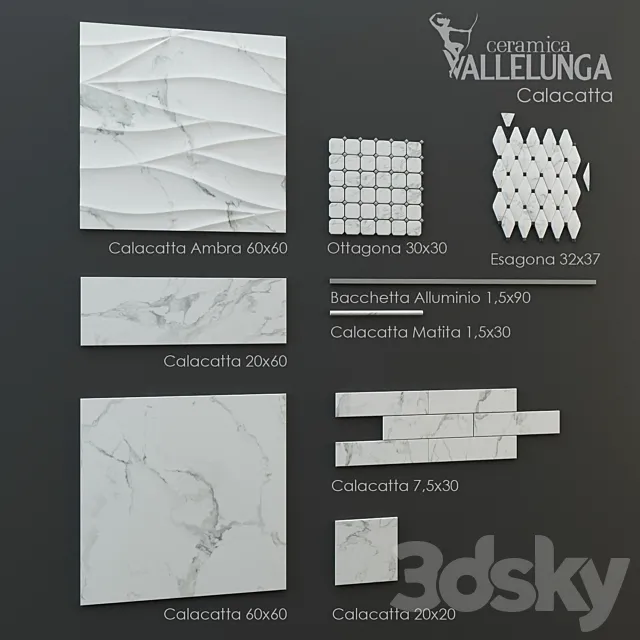 Vallelunga Calacatta VI 3DModel Vallelunga Calacatta VI 3DModel