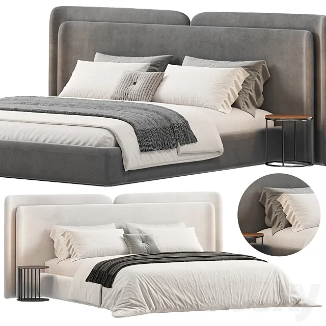 Valletta Bed by importhome 3D Model Valletta Bed by importhome 3D Model