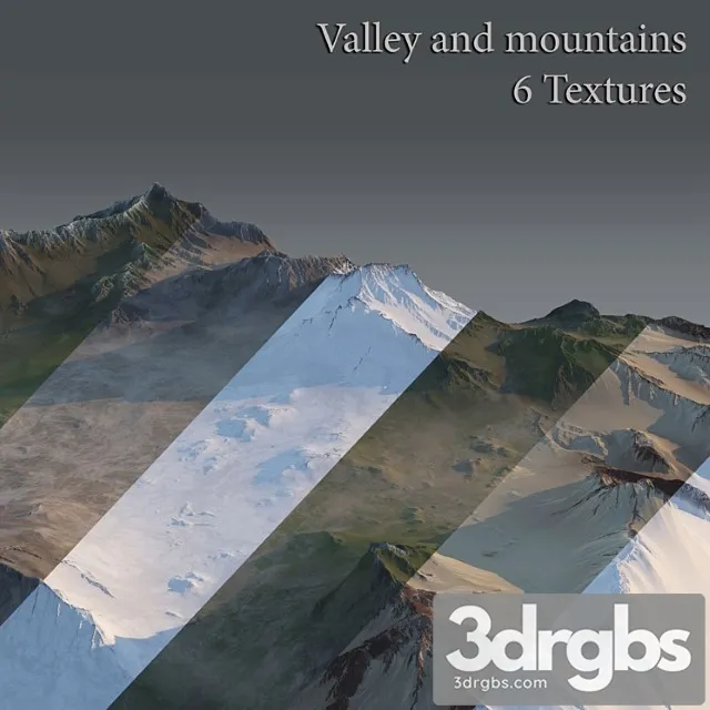 Valley And Mountains 2 3D Model Download