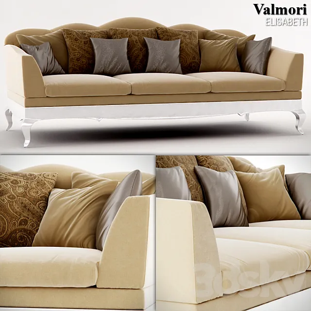 Valmori Elisabeth sofa 3D Model Valmori Elisabeth sofa 3D Model