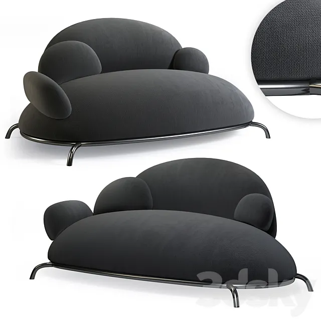 Valun modern sofa 3DModel