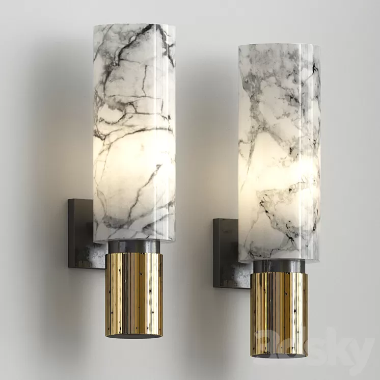 Van der Straeten Applique Lucy Sconce 3D Model Van der Straeten Applique Lucy Sconce 3D Model