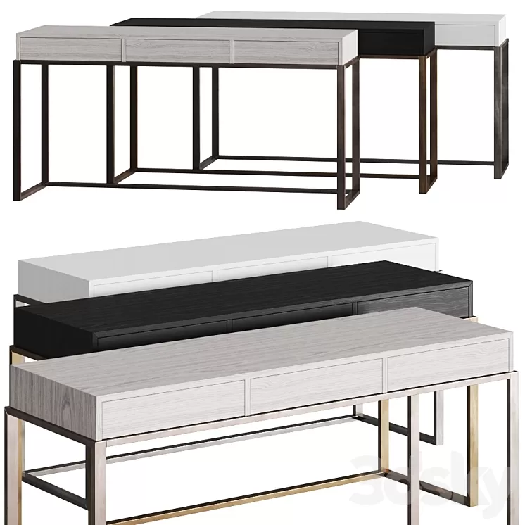 Van Rossum Nota Bene Console Tables 3D Model