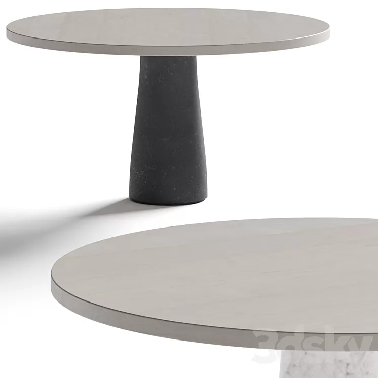 Van Rossum Stone Dining Table 3D Model Van Rossum Stone Dining Table 3D Model