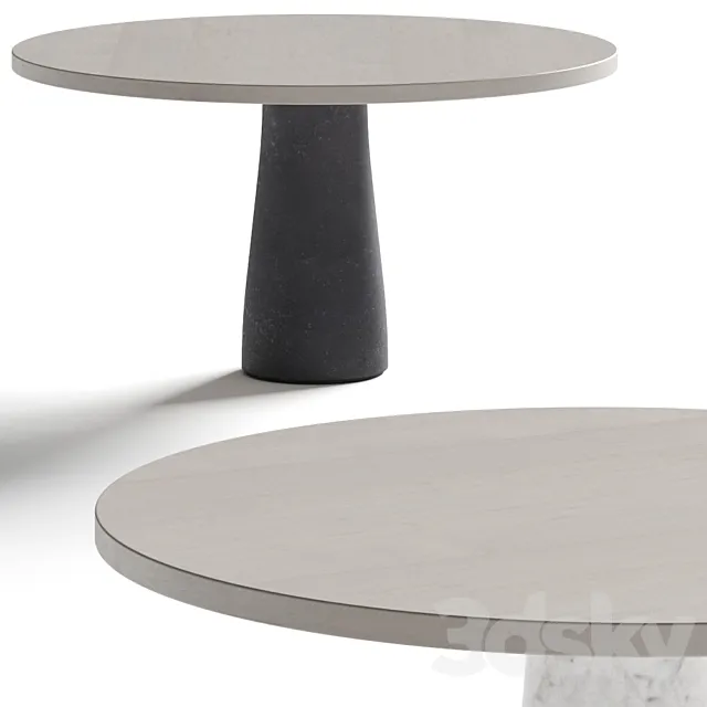 Van Rossum Stone Dining Table 3DModel
