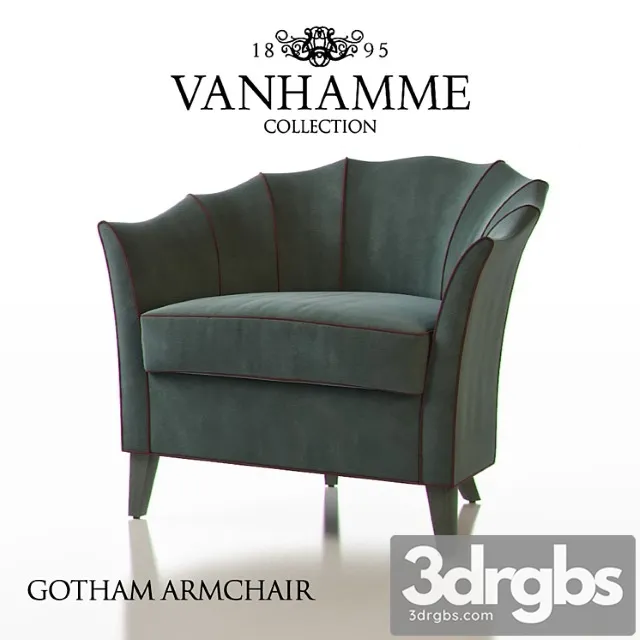 Vanhamme gotham armchair 3D Model Download Vanhamme gotham armchair 3D Model Download