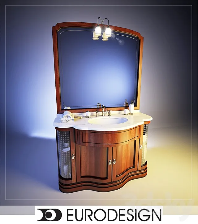 Vanity IL Borgo Comp. Number 2 3D Model Vanity IL Borgo Comp. Number 2 3D Model