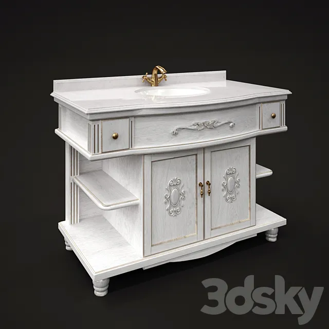 Vanity sink Bellezza Aurora 3DModel Vanity sink Bellezza Aurora 3DModel