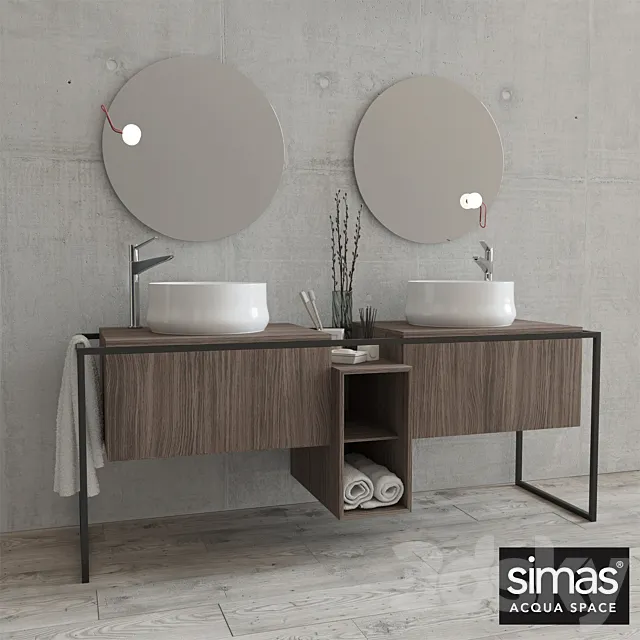 Vanity sink Simas FM2 3D Model Vanity sink Simas FM2 3D Model