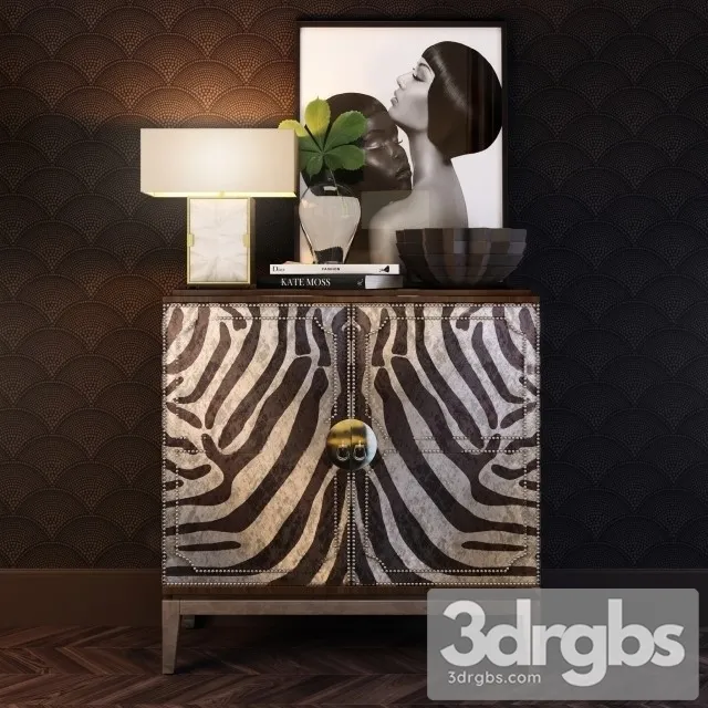 Vanna Zebra Cabinet 3D Model Download