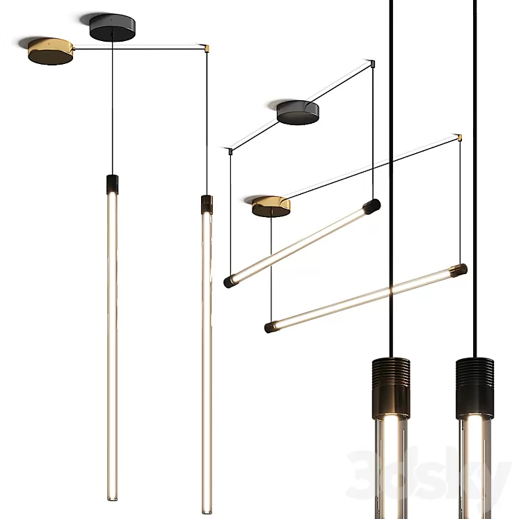 Vapor Horizontal Hollands Light Pendant Lamp 3D Model Free Download