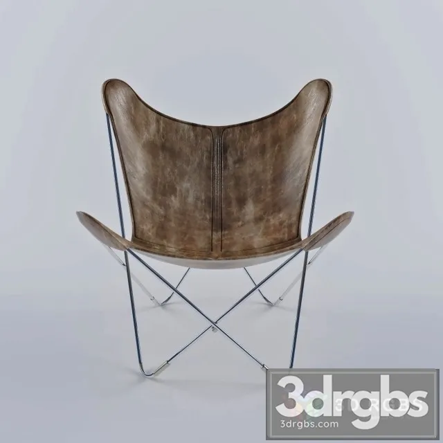 Vaqueta Whisky Leather Butterfly Chair 3D Model Download Vaqueta Whisky Leather Butterfly Chair 3D Model Download