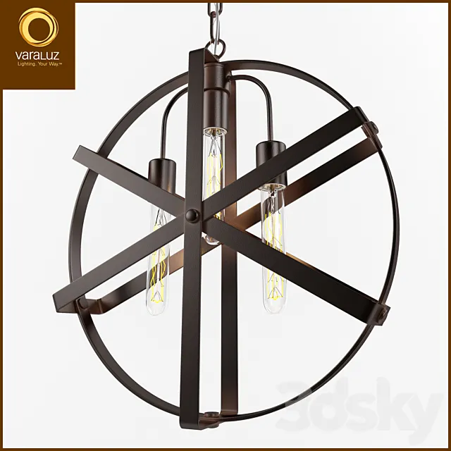 Varaluz _ Reel 3 Light Foyer Pendant 3DModel