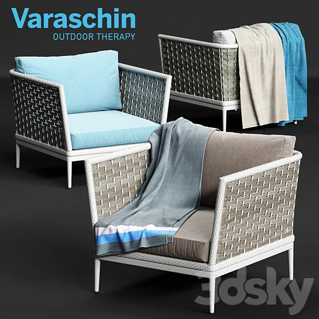 Varaschin ALGARVE Armchair 3D Model