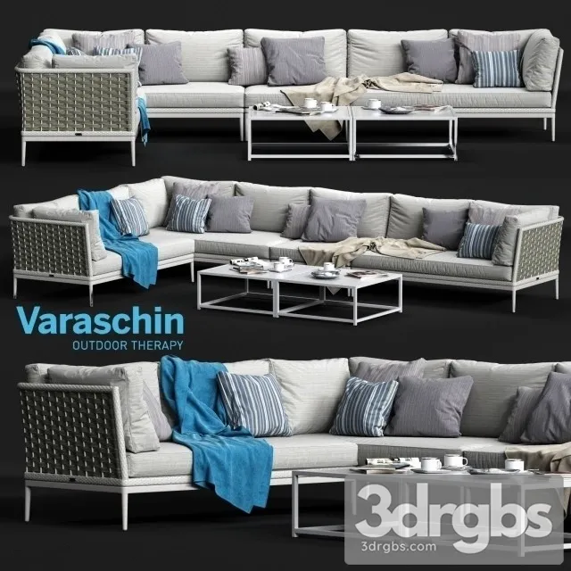 Varaschin Algrave Sofa 02 3D Model Download