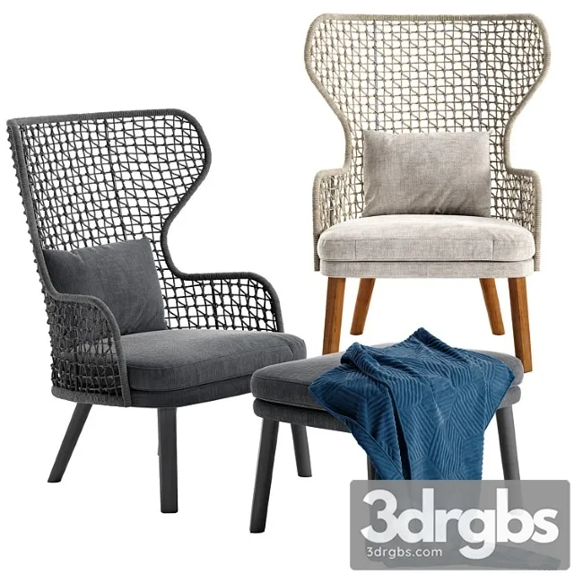 Varaschin Emma Bergere Armchair 3D Model Download Varaschin Emma Bergere Armchair 3D Model Download