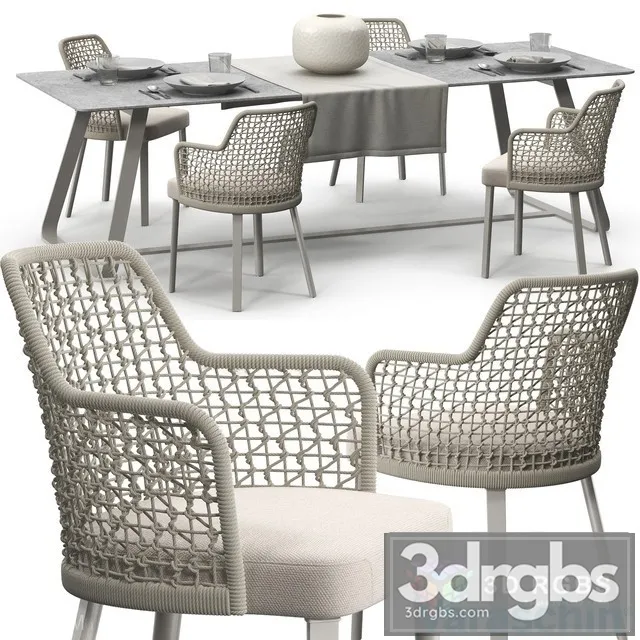 Varaschin Emma Chair Set 3D Model Download