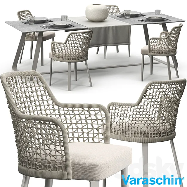 Varaschin Emma chair set 3DModel