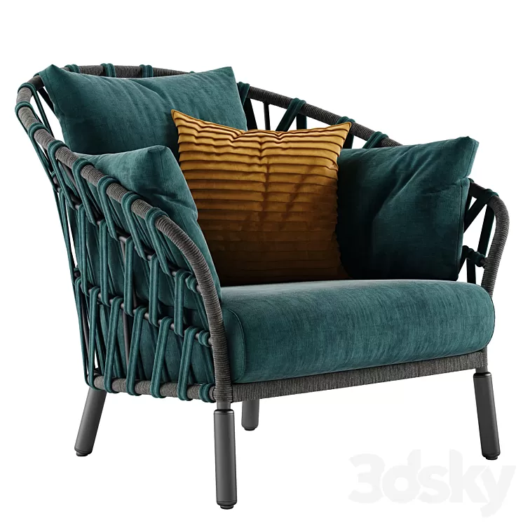 Varaschin Emma Cross armchair 3D Model Free Download
