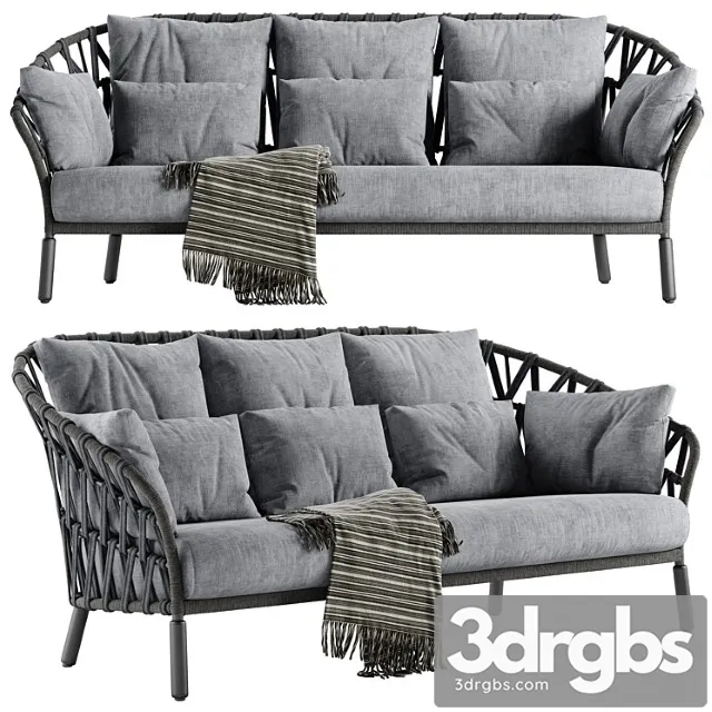 Varaschin Emma Cross Sofa 3D Model Download