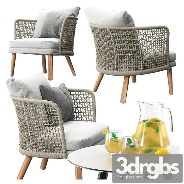 Varaschin emma lounge armchair set 3D Model Download Varaschin emma lounge armchair set 3D Model Download