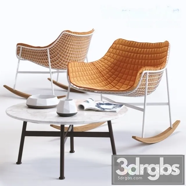 Varaschin Summer Rocking Armchair 3D Model Download Varaschin Summer Rocking Armchair 3D Model Download